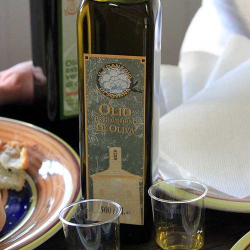 Olive oil tasting in Italy.