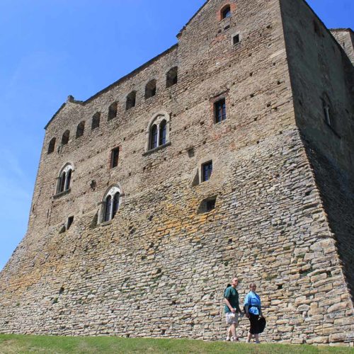 The castle of Prunetto, ancient history in Alta Langa, Piedmont (Piemonte)