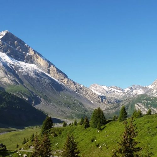 Hiking from Kandersteg to Zermatt over the Gemmi Passs, between Bernese Oberland and Valais